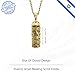 Made in Israel 14K Gold Plated Mezuzah Pendent With Scroll Klaff Hashem Star Of David Necklace Jewelry Jewish Israel Blessing