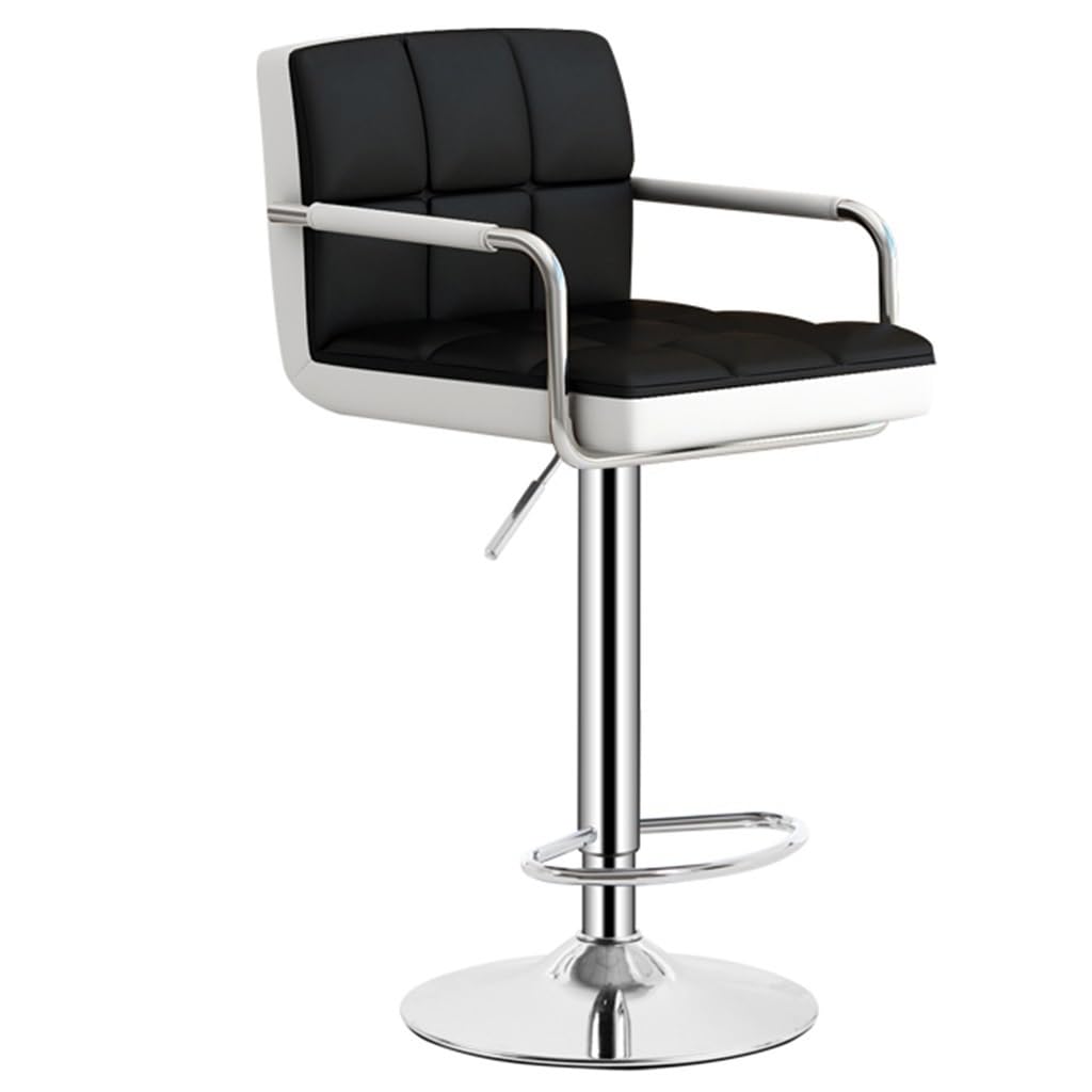 Tabourets de bar tournants en cuir réglables hauteur chaises à manger cuisinecounter