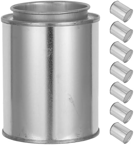 WOONEKY 8 Parça Kovası Seti - Garaj Düzeni İçin Kapaklı Rötuş Kapları - Kendin Yap, El Sanatları, Reçine, Yapıştırıcılar ve Depolama İçin 0,2 L/0,05 Galon - Görsel 1