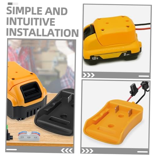 DOITOOL 4Pcs Adaptador De Bateria Rodas Elétricas Conector De Alimentação Da Bateria Conector De Ali