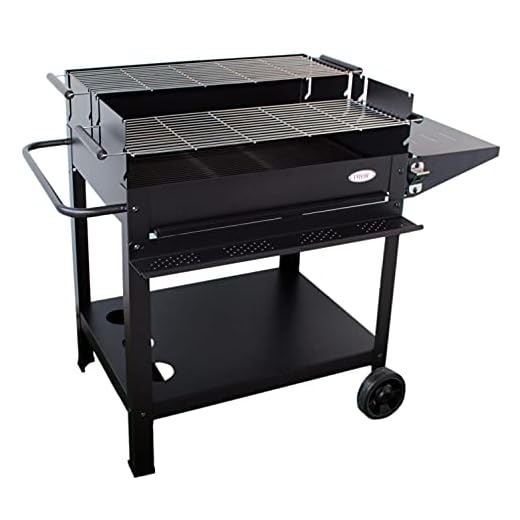 Barbacoa De Exterior Imor Para Carbón Xl Doble Parilla Madrid V20 En Oferta Imor - Barbacoa De Jardín De Carbón Xl Madrid