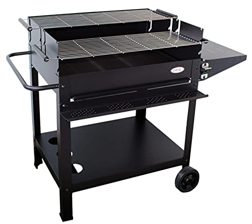 Barbacoa De Exterior Imor Para Carbón Xl Doble Parilla Madrid V20 En Oferta Imor - Barbacoa De Jardín De Carbón Xl Madrid
