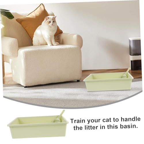 INOOMP 1 Conjunto De Caixa De Areia Para Gatos Colher De Areia Para Gatos Banheiro Para Animais De E