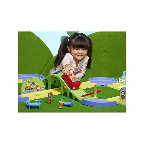 Conjunto Peppa Pig Passeio pela Cidade da Peppa, com Trilho Ajustável - F4822 - Hasbro, Cor: Cores d
