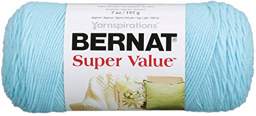 Bernat Super Value Yarn, 7 oz, Gauge 4 Medium Worsted, Cool Blue