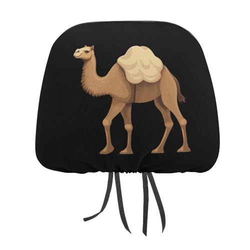 Camels-1 Universal Car Headrest Cover Car Seat Head Rest Protector Fit All Car Interior Auto Accessories 1 PCS