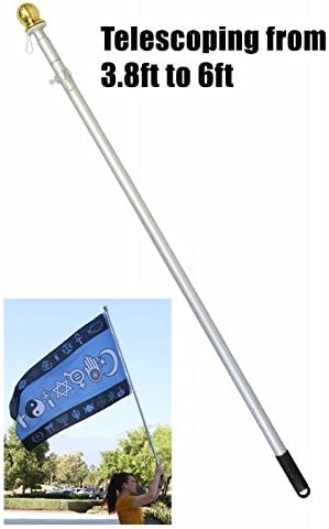 Miniatura 3 de Poste de mano de aluminio de 6 pies