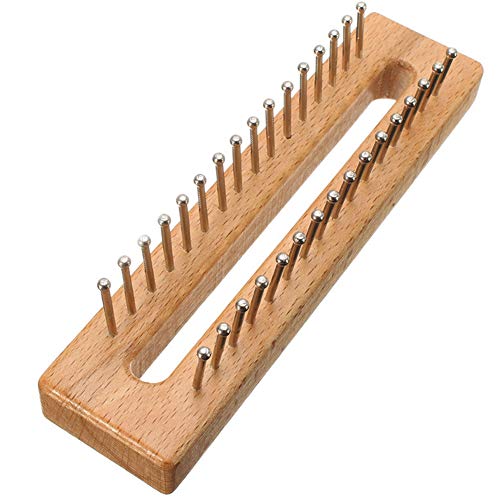 Wayion 32 Pegs Knitting Loom Kit Craft Wooden Knitting Loom Board Hook Set Diy Craft Tools Kit For Hats Scarves Toys Needle Craft #TOP3