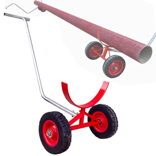 Carro Portátil para Tuberías contra Incendios De 1000 Kg, 2 Unidades, Transportador De Tuberías Resistente, para Construcción E Industria,DN400（43cm/17）