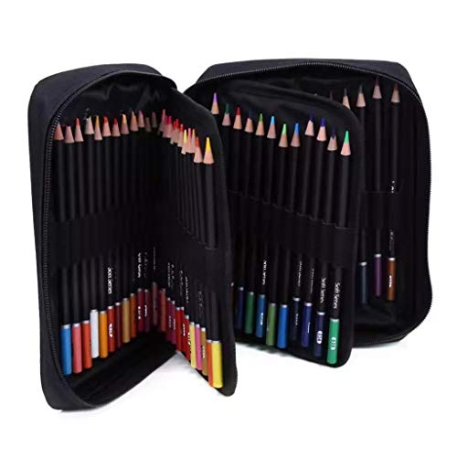 Crayons de couleur à l'huile lot de 72 pour vos séances de dessin en atelier