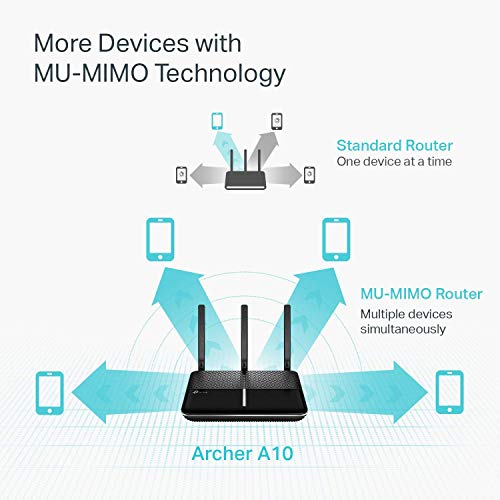 Certified Refurbished Tp-Link Archer A10 Ac2600 Smart Wifi Router Mu-Mimo, Gigabit Wireless Router, Full Gigabit Ethernet (Renewed) #TOP3