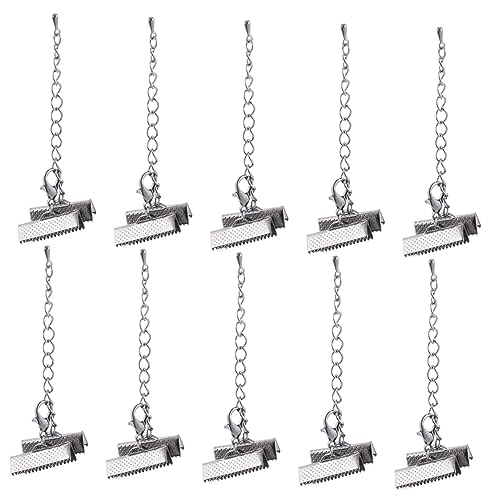 COHEALI 20pcs Jewelry Buckle Set Lobster Buckles Iron DIY Clips Extension Chain Jewelry Making
