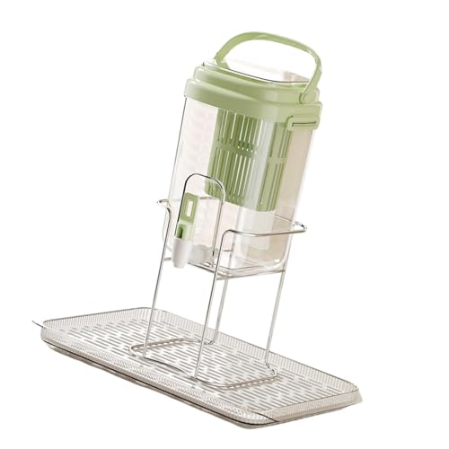 Bouteille d'eau grand format style distributeur de boissons vert avec théière