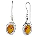 Sterling Silver and Baltic Honey Amber Earrings