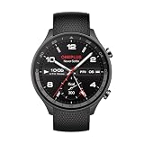 OnePlus Watch 2R Fitness Wellness Smartwatch mit GPS Dual-Frequenz, 32 GB Speicher, 100 Stunden Akkulaufzeit, 5ATM wasserdicht, Gesundheits-Tracking, AMOLED Display, Stahlgrau