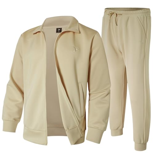 Brimisal Men's Tracksuits Sweatsuits For Men 2 Piece Sets Outfits Long Sleeve Casual Full Zip Athletic Jogging Sportswear