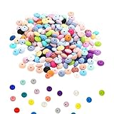 Cuentas De Lentejas De Silicona - Cuentas Focales De Silicona | Suministros Flexibles Y Coloridos Para Hacer Manualidades, Para Pulsera, Joyería, Bolígrafo, Collar, Hombres, Mujeres, Niños, Niñas, Jóv