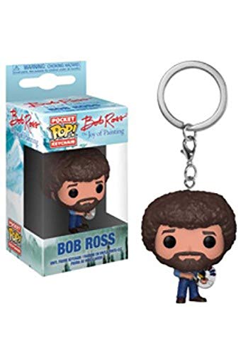 Funko POP! Keychain: TV Bob Ross Collectible Figure, Multicolor