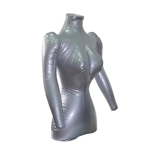 Ladies Half Body Arm PVC Inflatable Mannequin Shirt T Shirt Top Display Torso Model Half Body Inflatable Mannequin Display Prop