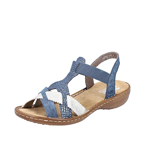 Preisvergleich Produktbild Rieker Damen 60879 Sandale, blau, 38 EU