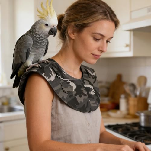 Protector reutilizable de hombro para heces de aves en casa 3