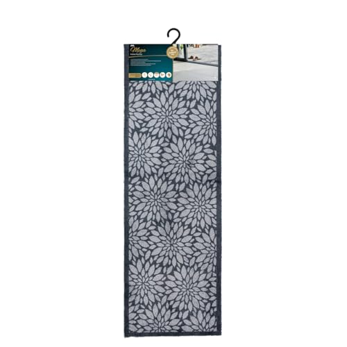 Image of JVL Mega Mat Machine Washable Entrance Runner, 50x150cm, Flowers