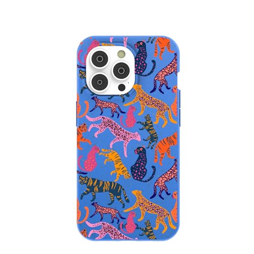 Pela | Phone Case Compatible with iPhone 14 Pro | Limited Edition | Supports Wireless Charging | Cute Eco Friendly | Jungle Cat by Pela - Used condition - US$33.17