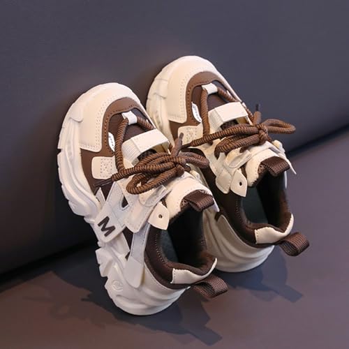 IWIHMIV Toddler Boys Tennis Shoes Kids Slip On Shoes Girls Sneakers Kids Lightweight Lace Up Running Casual Walking Shoes3