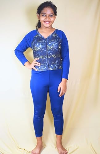 Image of Aqua Holic Unisex Swimming And Skating Full Suit For Girls - Comfortable, Quick-Dry,UV Protection, Stretchable Fabric