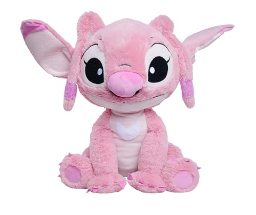 Peluche Angel Stitch de Disney, 45 cm – Muñeco Suave Oficial