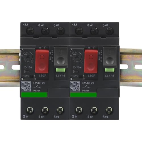 Cortacircuitos de motor 13-18A con corte magnético térmico trifásico y botones de control 3