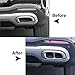 2 Pcs Car Exhaust Muffler Pipe Tip Tailpipe Cover Decoration Trim For Benz GLC GLE GLS X253 W167 2020 Stainless Steel Rear End Components(Silver)