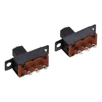 Slide Switches Vertical Latching 20pcs 50V 0.5A New 7mm High Knob Panel Mount Micro Mini Toggle Switch Electrical Equipment