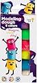 Pongo per Bambini Set di 6 Pezzi di Morbida Pasta Modellabile per 2 3 4 Anni - Plastilina, Composizione Naturale, Non Tossica, Asciuga Nell'Aria - Back to School - Produzione EU