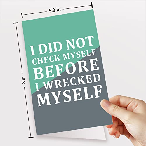 Funny Apology Card, Cute Forgiveness Card, Best Friend Card, Hilarious Sorry Card, I Wrecked Myself #TOP1