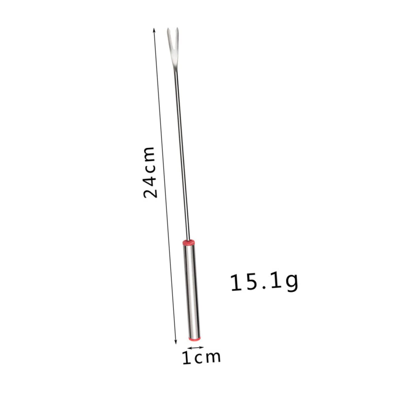 Garneck 5pcs Stainless Steel BBQ Forks Grill Utensils Set for Outdoor Camping Non-Slip Handle Heat Resistant Easy to Clean Random