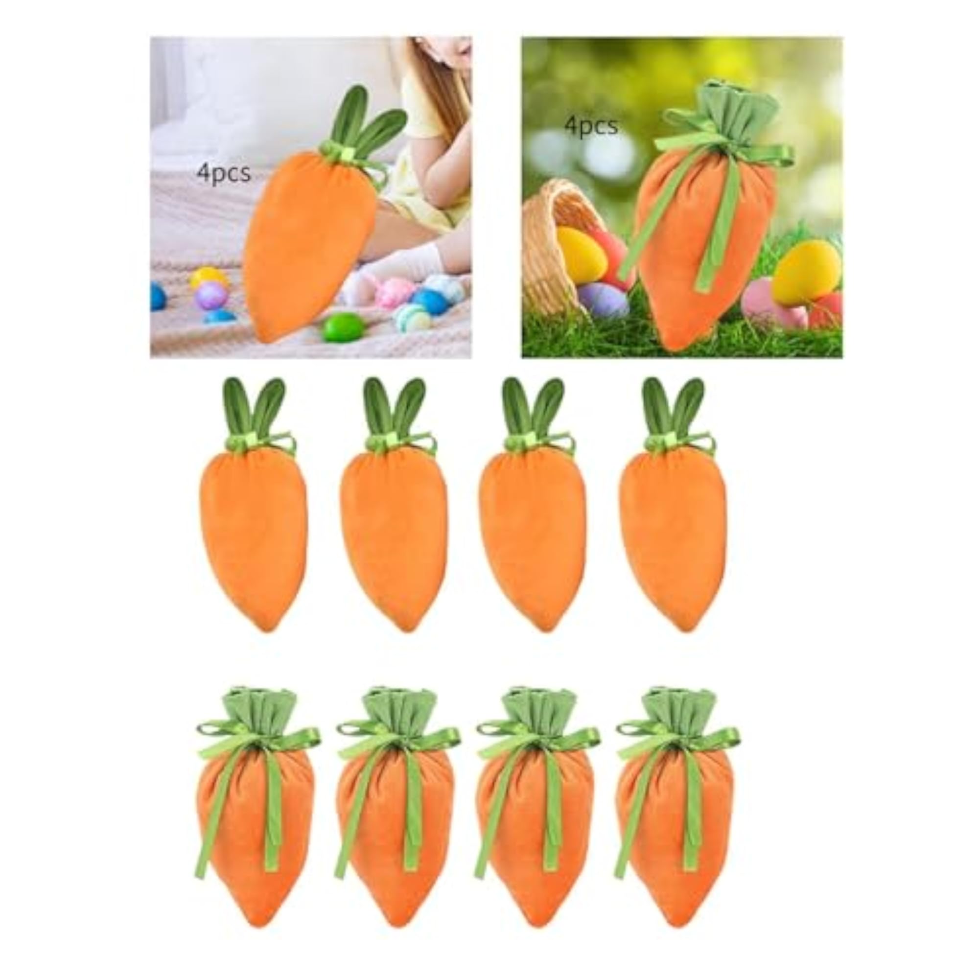 Easter Carrot Candy Gift Bags Cute for Anniversary