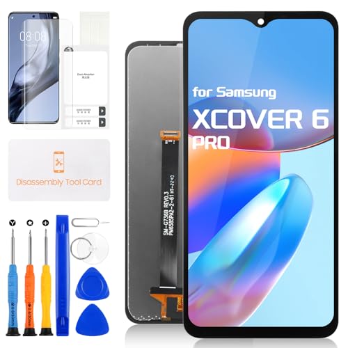 Schermo di ricambio per Samsung Galaxy Xcover 6 Pro, display LCD touch screen digitizer completo assemblaggio strumenti di riparazione per SM-G736U, SM-G736U1, SM-G736B, SM-G736B/DS