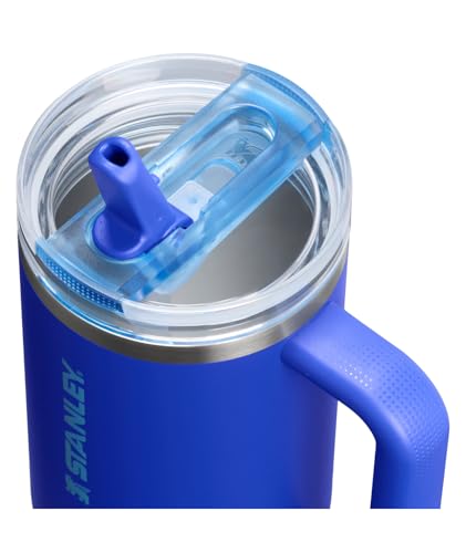 Image of STANLEY Quencher ProTour Flip Straw Tumbler with Leakproof Lid 40 oz | Built-In Straw & Handle | Cupholder Compatible for Travel | Insulated Stainless Steel Cup | BPA-Free | Cobalt