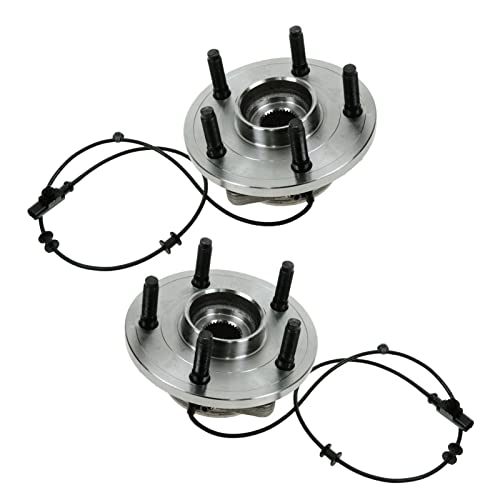 Image of TRQ 2 Piece Front Wheel Bearing & Hub Assembly Set Compatible with 2004-2005 Dodge Durango