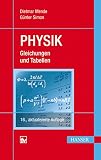 Physik: Gleichungen und Tabellen