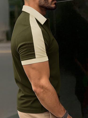 Image of Noble Monk Relax Fit |Textured| Lycra | Polo Neck T-Shirt