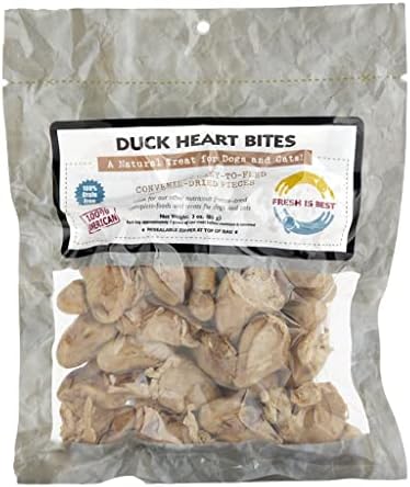 Fresh Is Best - Freeze Dried Healthy Raw Meat Treats for Dogs & Cats - Duck Hearts