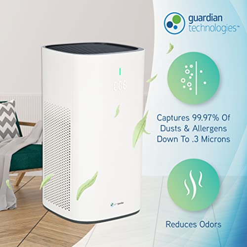 Germ Guardian Ap5800W 19" Hi-Performance Air Purifier Tower Console With Hepa Filter & Air Quality Sensor #TOP1