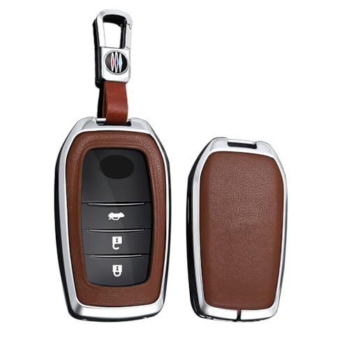 Étui en cuir portable évite les rayures de clé voiture Toyota Corolla