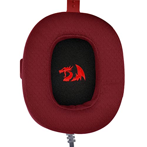 Redragon HEADSET GAMER ZEUS X BRANCO COM VERMELHO RGB