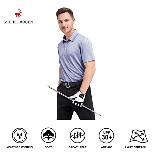 Golf Shirts For Men Dry Fit Short Sleeve Moisture Wicking Sport Casual Mens Polo Golf Shirts #TOP4