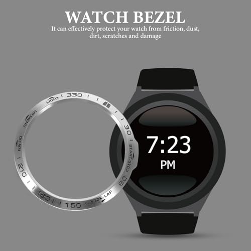 Protector de bisel de metal Alipis anillo de acero inoxidable para reloj deportivo 6X 7