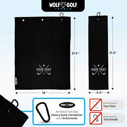 Image of Personalized Golf Towel | Personalized Golf Towels for Golf Bags | Custom Golf Towel Golf Gifts | Golf Towels for Golf Bags for Men or Women