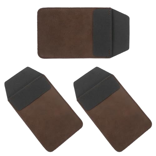 Holibanna Protector de Bolsillo 3 Piezas para Enfermeras de Pu Marrón, Estuche para Bolígrafos Protege y Decora, Adecuado para Uso en Hospital